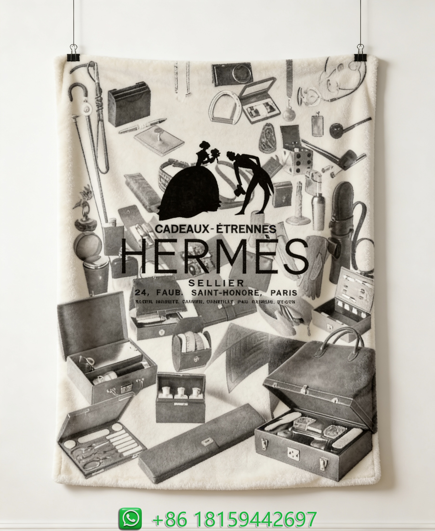 Hermes Throw Blankets